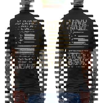 My Favorite Sailor Calls Me Brother Sailor Brother Us Flag Men's T-shirt Back Print - Thegiftio