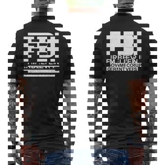 Fbiは州の隠蔽を固く信じています。 メンズTシャツ バックプリント - Kawaiitshirt