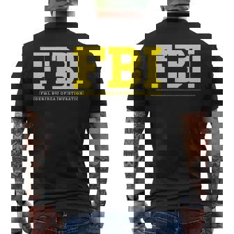 Fbi連邦捜査官事務所 メンズTシャツ バックプリント - Kawaiitshirt