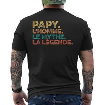 Fête Des Grands-Pères Humouruper Grand-Père Meilleur Papy T-shirt imprimé au dos - Cadeauxyz