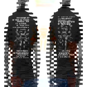 Fight Like The Third Monkey Noah Ark Rain Men's T-shirt Back Print - Monsterry