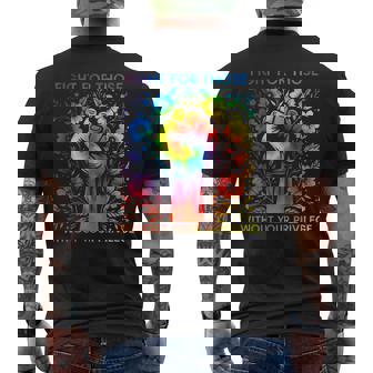 Fight For Those Without Your Privilege Men's T-shirt Back Print - Monsterry