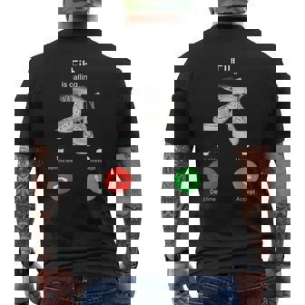 Fih Is Calling Men's T-shirt Back Print - Monsterry