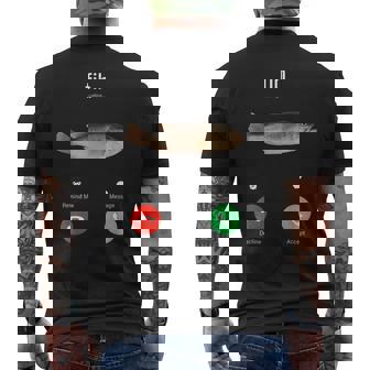 Fih Calling Remind Me Message Decline Accept Phone Call Fish Men's T-shirt Back Print | Mazezy