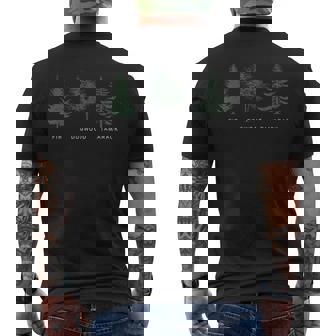 Fir Dogwood Tamarack Vintage National Park Men's T-shirt Back Print - Thegiftio UK