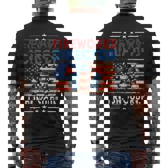 Fireworks Director I Run You Run 4Th Of July Boys Men's T-shirt Back Print | Mazezy