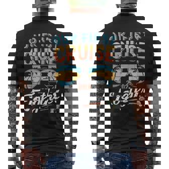 Our First Cruise 2025 Together Matching Couple Family Cruise Men's T-shirt Back Print - Thegiftio