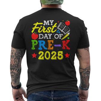 First Day Of Pre-K 2025 Men's T-shirt Back Print - Thegiftio UK