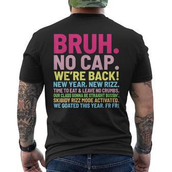 First Day Of School Teachers Boys Gen A Slang 2025 Men's T-shirt Back Print - Thegiftio UK