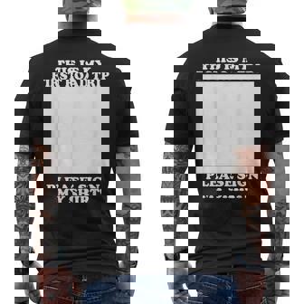 First Road Tripign My Autographe Humoristique T-shirt imprimé au dos - Cadeauxyz