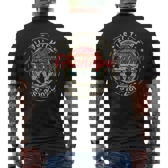 First Time Grandpa 2025 For Grandfather To Be Men's T-shirt Back Print - Thegiftio