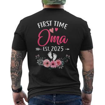 First Time Oma Promoted To Oma Est 2025 Men's T-shirt Back Print - Thegiftio UK