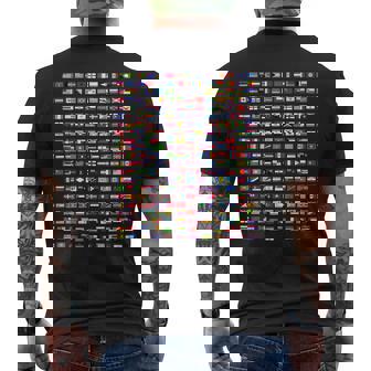 Flags Of The Countries Of The World 287 Flag International Men's T-shirt Back Print - Thegiftio UK