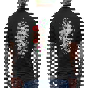 Fleurs Mexicaines Jour Des Morts Día De Los Muertos T-shirt imprimé au dos - Cadeauxyz