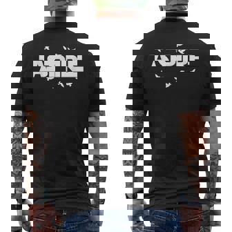 Fly High & Be Aspire Quotes Wise Advise Illustration Graphic メンズTシャツ バックプリント - Kawaiitshirt