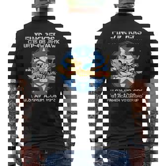 Flying Tigers カーティス P-40B ウォーホーク 第二次世界大戦 飛行機 メンズTシャツ バックプリント - Kawaiitshirt