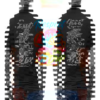 Football Drip Boys Football Ice Cream Sprinkle Respect Drip Men's T-shirt Back Print | Mazezy