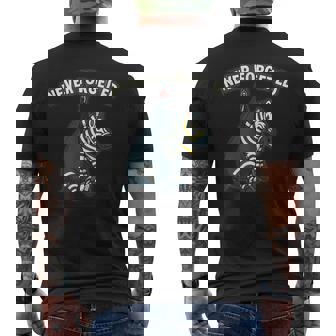 Never Forget Ed The Zebra Captured Men's T-shirt Back Print | Mazezy