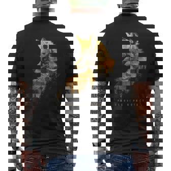 Fox Forest Protect Preserve Hiking Camping Nature Lovers T-Shirt mit Rückendruck - Seseable