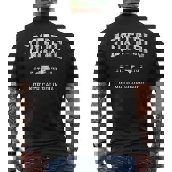 Foxfire ノースカロライナ Nc ビンテージ アスレチック スポーツデザイン メンズTシャツ バックプリント - Kawaiitshirt