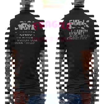 Fragile I Just Dropped My Daughter Off At College For Moms Men's T-shirt Back Print - Monsterry