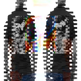 Frankenstein Monster And Bride Halloween Matching Couple Men's T-shirt Back Print - Thegiftio