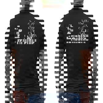 The Frenchiefather French Bulldog Lover Fathers Day Men's T-shirt Back Print - Monsterry