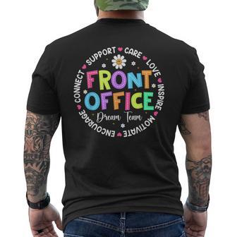 Front Office Squad Dream Team Back To School Teachers Men's T-shirt Back Print - Thegiftio UK
