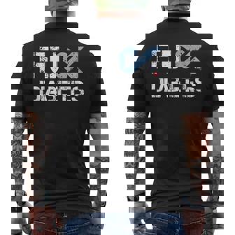 Fuck Diabetes Diabetesupport And Awareness T-shirt da uomo con stampa posteriore - Novitaregali