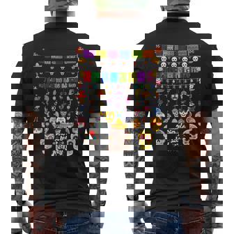 Fun Dia De Los Muertos メキシコシュガースカル メンズTシャツ バックプリント - Kawaiitshirt