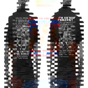 4Th Of July Founding Daddy George Washington Patriotic Men's T-shirt Back Print - Monsterry