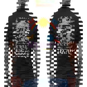 Ask Me About My Mystery Discharge アダルトユーモアジョーク メンズTシャツ バックプリント - Kawaiitshirt