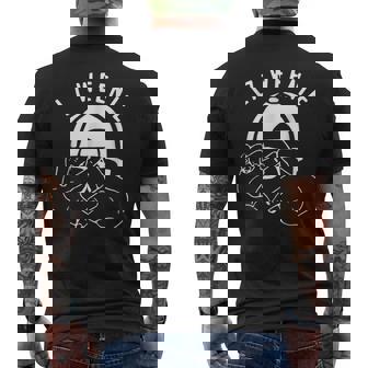 Baseball Softball Season Apparel Men's T-shirt Back Print - Monsterry
