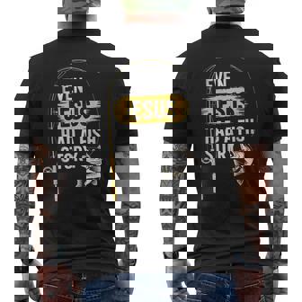 Bass Fishing Fisherman Even Jesus Had A Fish Story Men's T-shirt Back Print - Thegiftio
