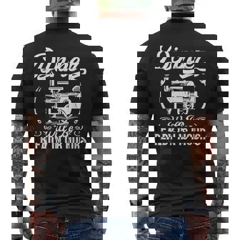 Bbq Smoking Meat Smoker Grilling Barbecue Dad Men's T-shirt Back Print - Thegiftio UK