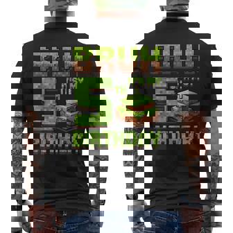 Birthday Boy Bruh It's My 5Th Birthday Game Pixel Men's T-shirt Back Print - Thegiftio