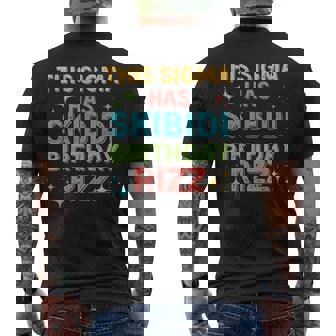 Birthday Skibidi Birthday Rizz Middle School Men's T-shirt Back Print - Monsterry