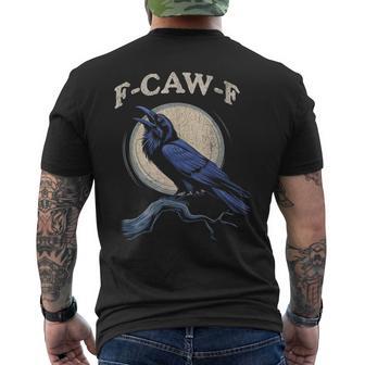 Black Crow F-Caw-F Crow Lover Men's T-shirt Back Print - Thegiftio UK