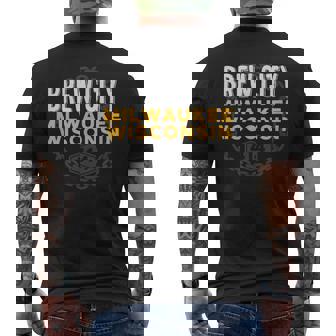 Brew City ミルウォーキー ウィスコンシン州 メンズTシャツ バックプリント - Kawaiitshirt