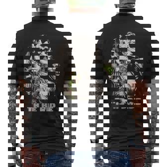 The Bride The Monster Frankenstein Spooky Halloween Men's T-shirt Back Print - Thegiftio