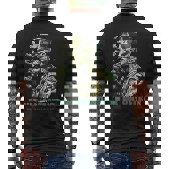 The Bride The Monster Frankenstein Spooky Halloween Men's T-shirt Back Print - Seseable