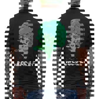 Brocco-Lee Punegetable Love ブロッコリー ビーガンダイエット メンズTシャツ バックプリント - Kawaiitshirt