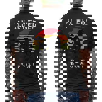 Cat Lover Retrotyle Cat Pattern メンズTシャツ バックプリント - Kawaiitshirt