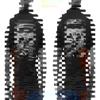 Cow Abduction By Ufo Selfie Hilarious Alien Meme Men's T-shirt Back Print - Thegiftio UK