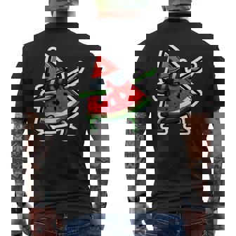 Dabbing スイカ サマーフルーツサングラス スイカ メンズTシャツ バックプリント - Kawaiitshirt