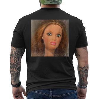 Disgusting Doll Face Meme Men's T-shirt Back Print - Thegiftio UK