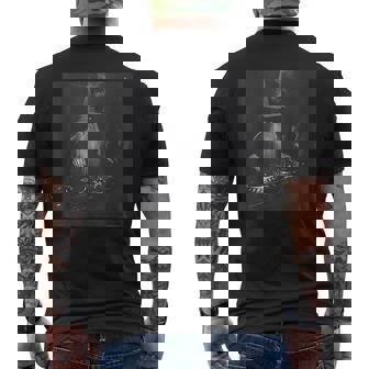Dj Wizard Edm Techno House Music Men's T-shirt Back Print - Thegiftio