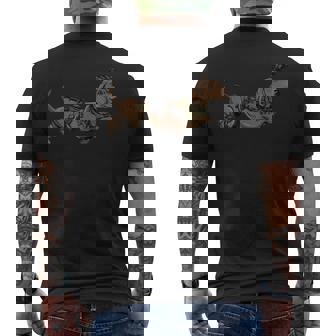 Dog Dachshund With Nvg Meme Tactical Wiener Men's T-shirt Back Print - Thegiftio UK