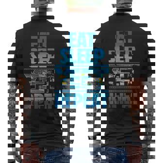 Eat Sleep Yeet Repeat Vintage Yeet Apparel Men's T-shirt Back Print | Mazezy