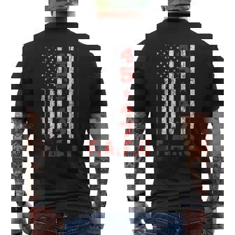 Fafo Trump President 47 Trump Fafo American Flag Men's T-shirt Back Print - Thegiftio